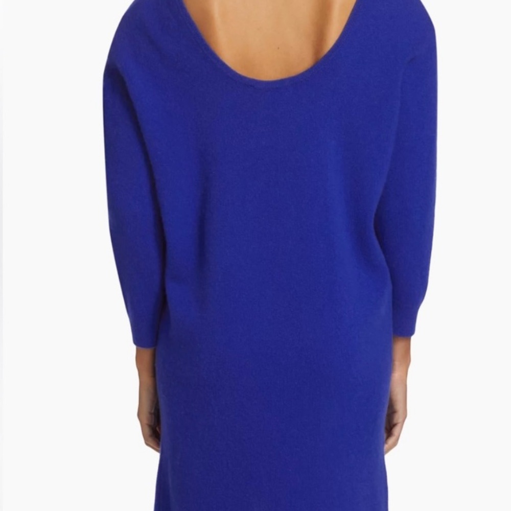 Frame Cashmere Blend Sweater Dress In Ultramarine